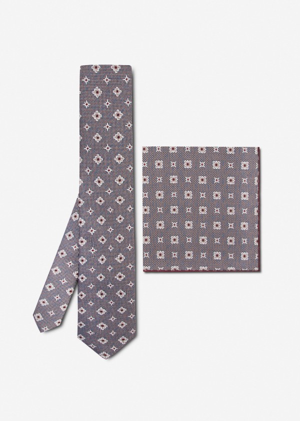 ست کراوات و پوشت 2311241-کرم